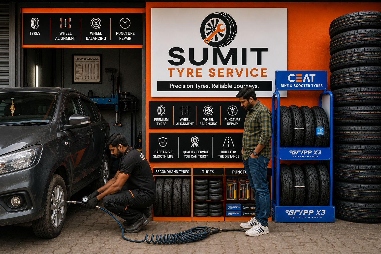 Sumit Tyre Service in Vashi, Navi Mumbai